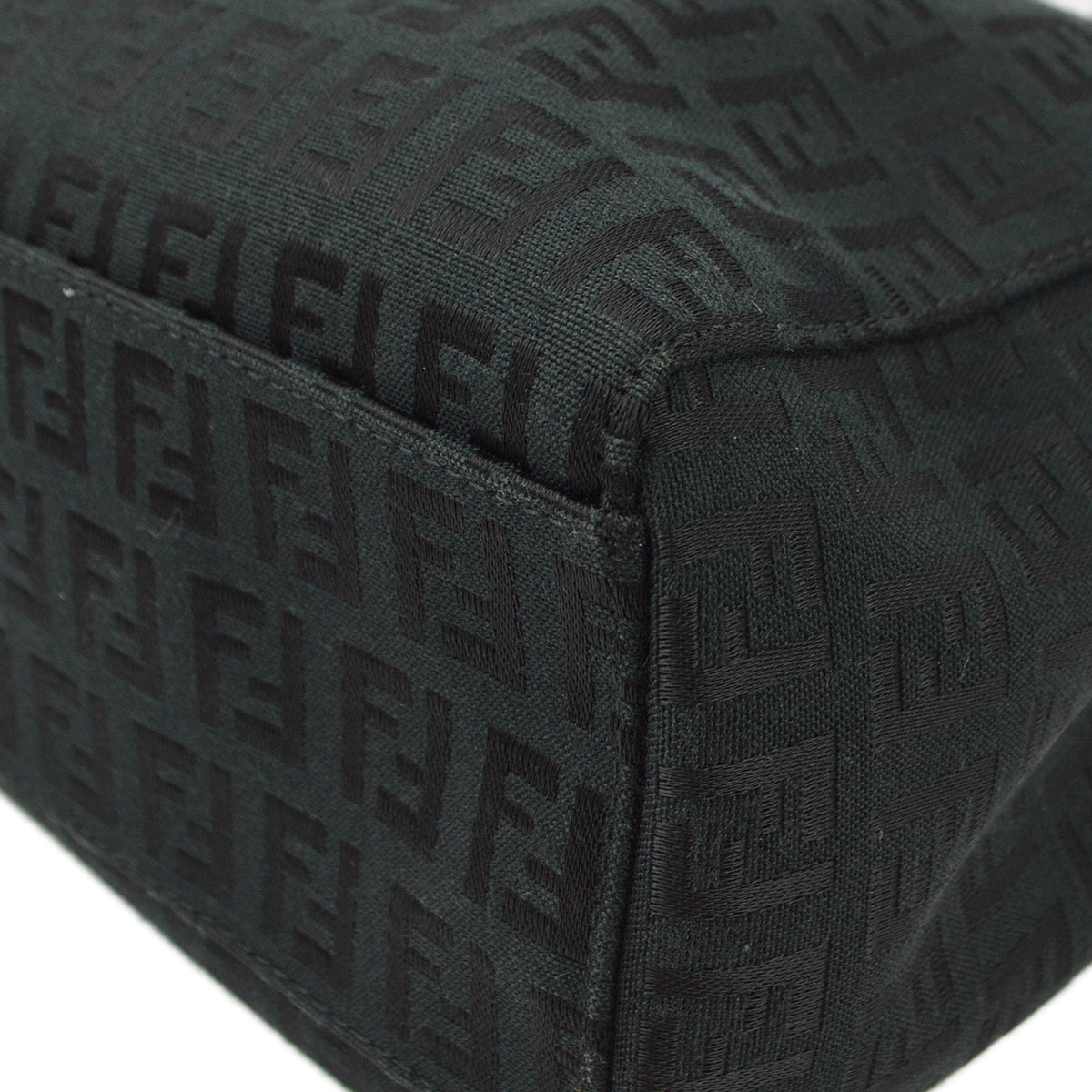 Fendi Black Zucchino Tote Handbag