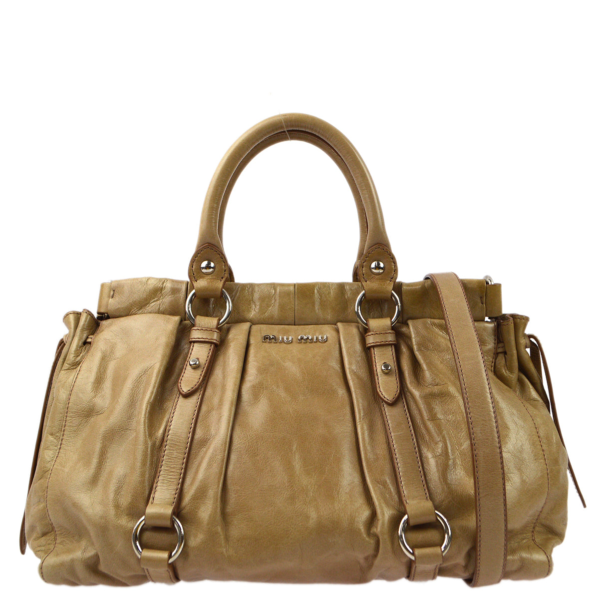 Miu Miu Beige 2way Shoulder Handbag