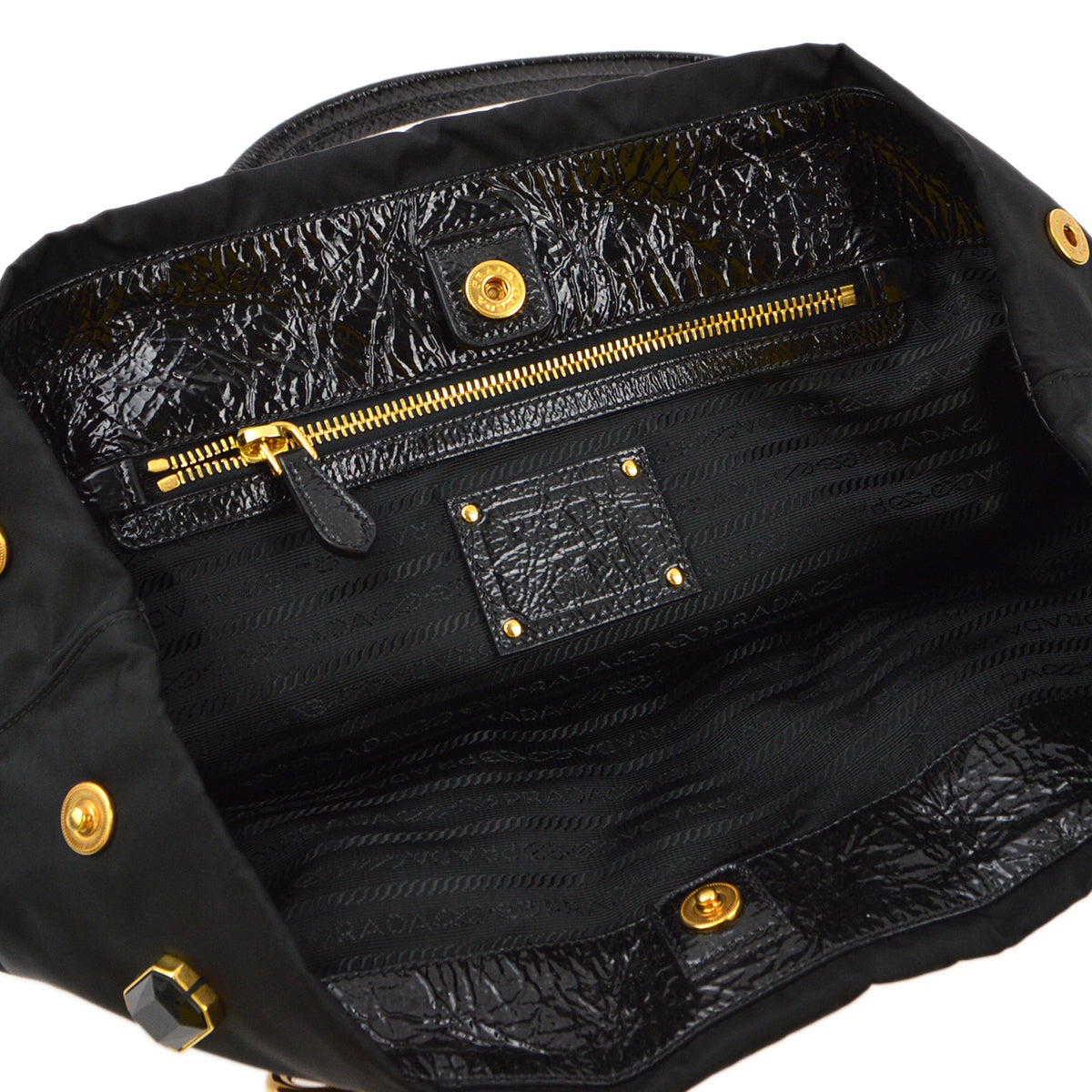 Prada Black Nylon Tote Handbag