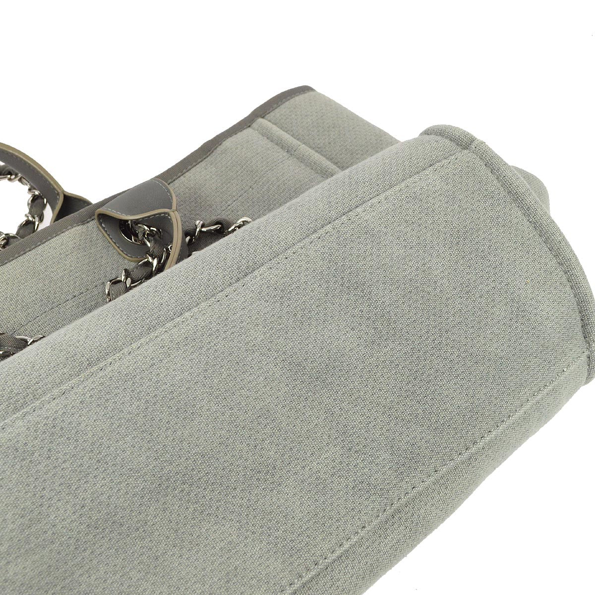 Chanel 2014-2015 Gray Medium Deauville Tote Shoulder Bag