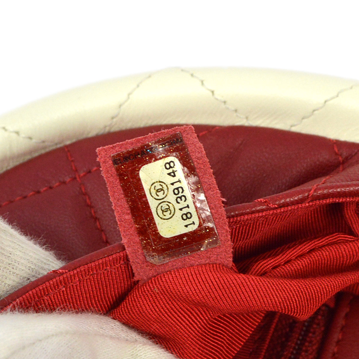 Chanel 2013-2014 Red Lambskin Hula Hoop Handbag