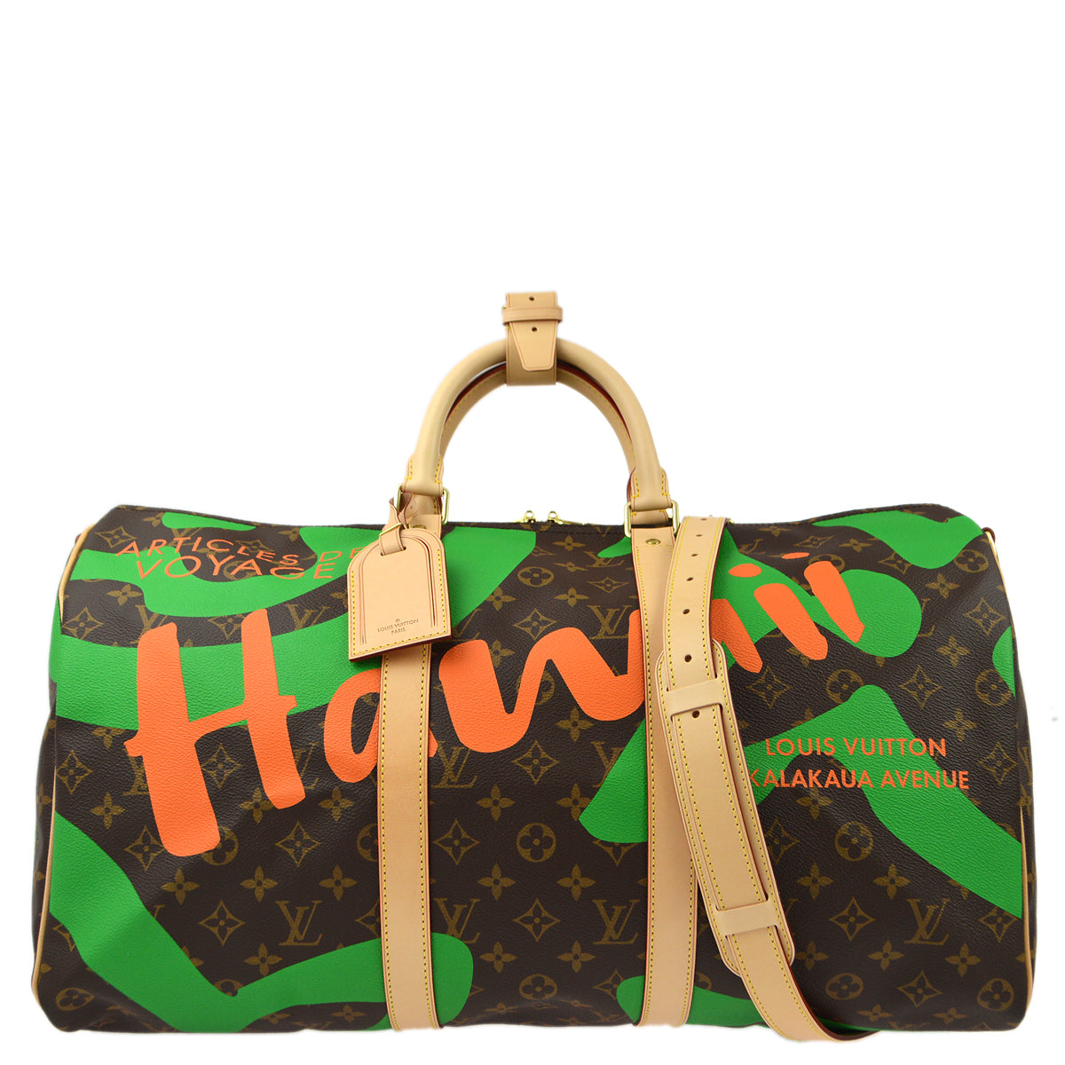 Louis Vuitton 2017 Monogram Keepall Bandouliere 50 Duffle Bag M44140