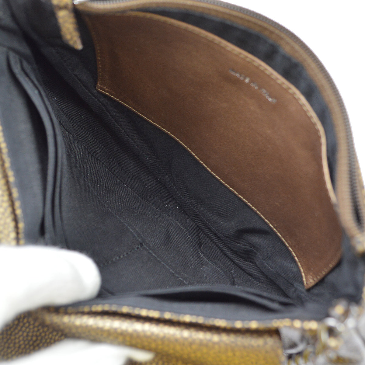 Chanel 2012-2013 Gold Leather WOC Wallet On Chain