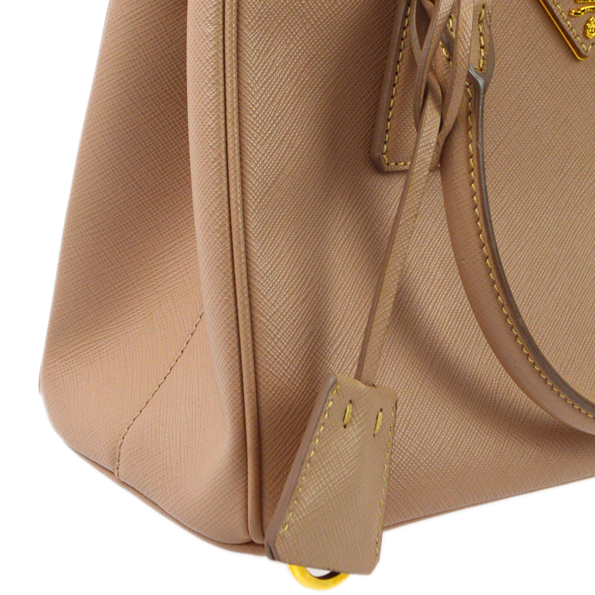 Prada Pink Galleria Saffiano Small 2way Handbag