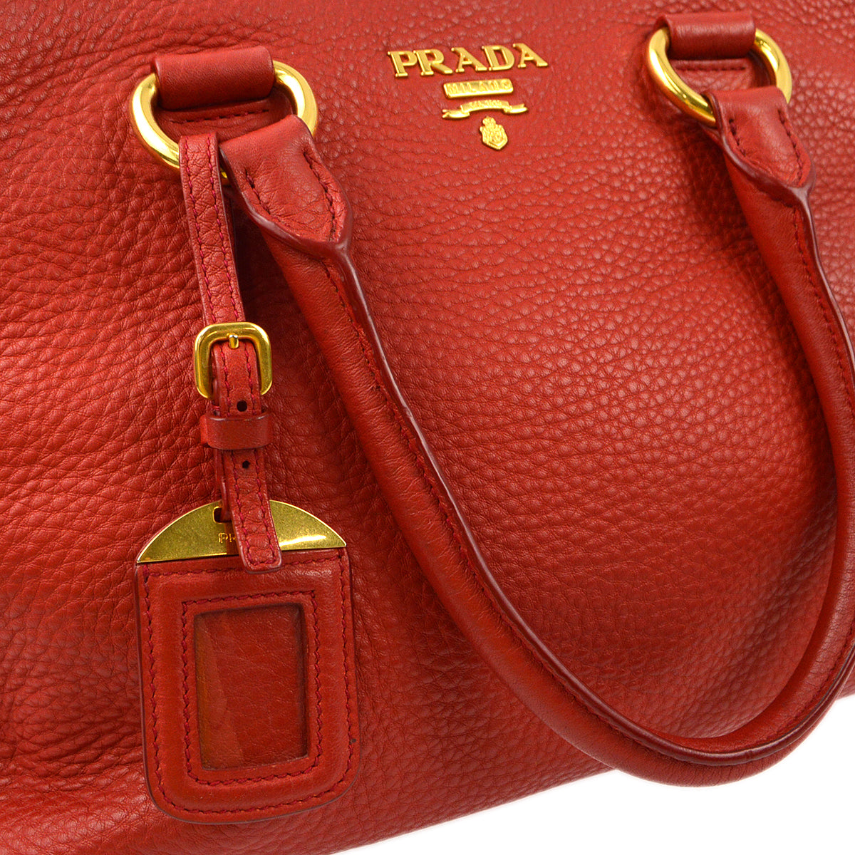 Prada Red 2way Shoulder Handbag