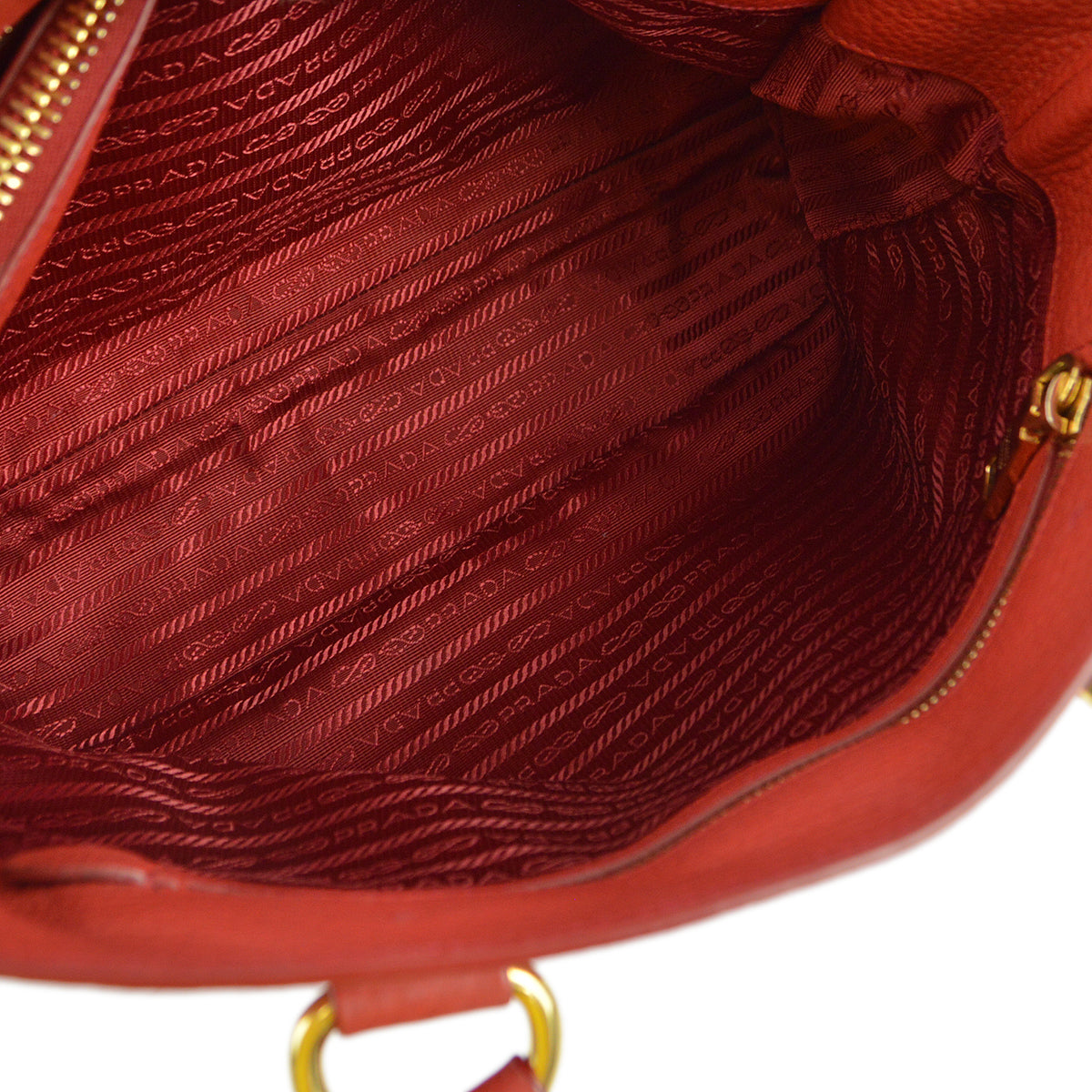 Prada Red 2way Shoulder Handbag
