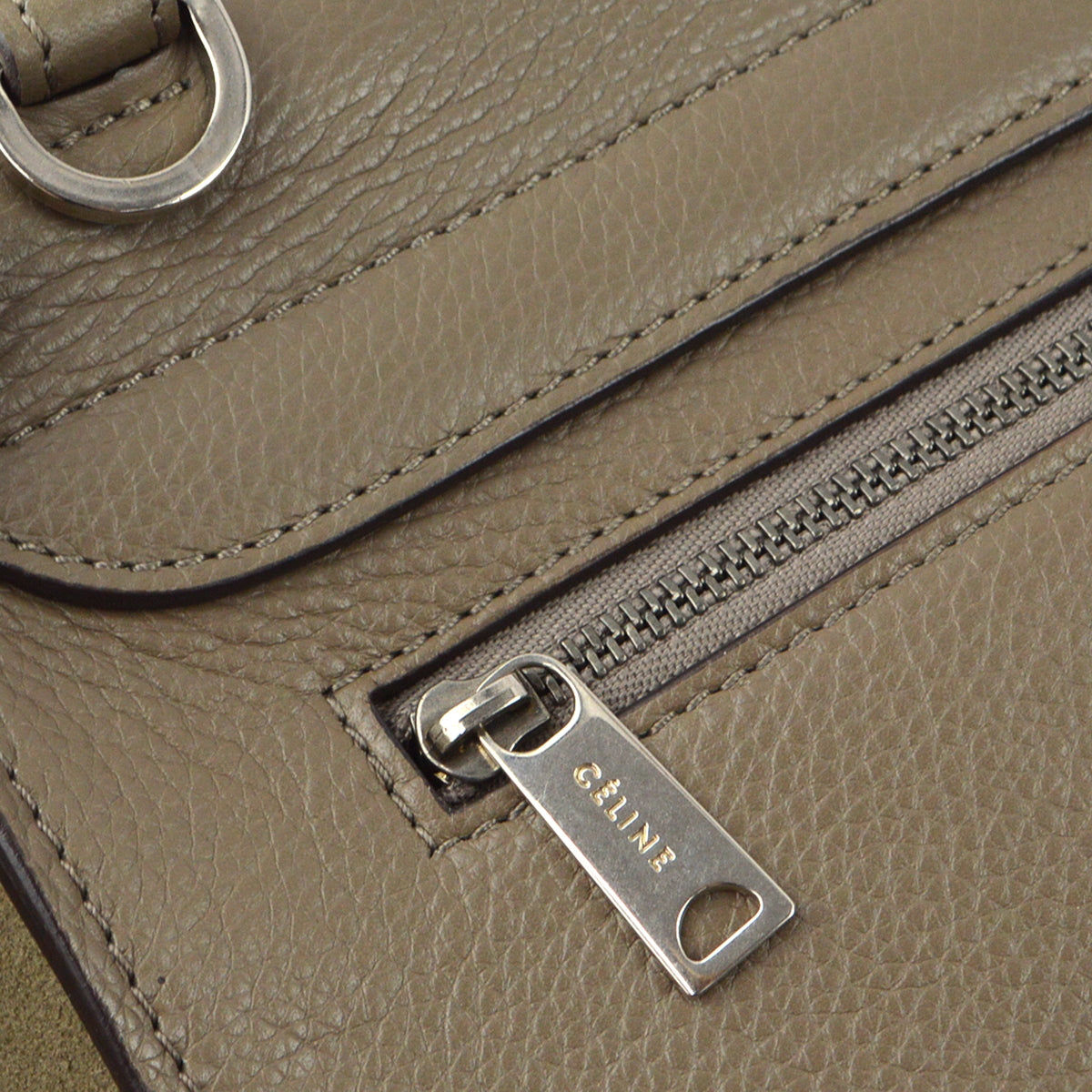 Celine Gray Trapeze 2way Tote Handbag