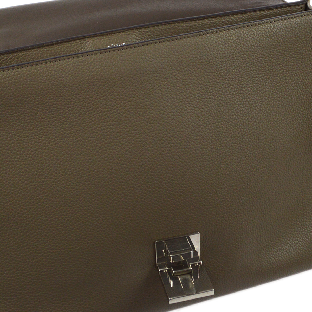 Celine Gray Trapeze 2way Tote Handbag