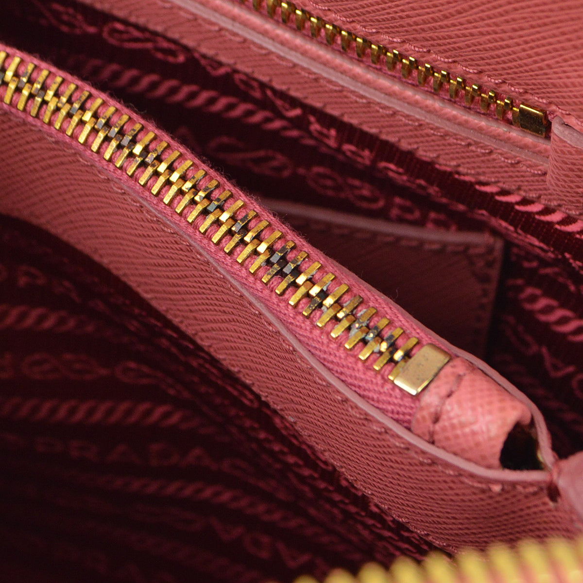 Prada Promenade Pink Saffiano 2way Shoulder Handbag