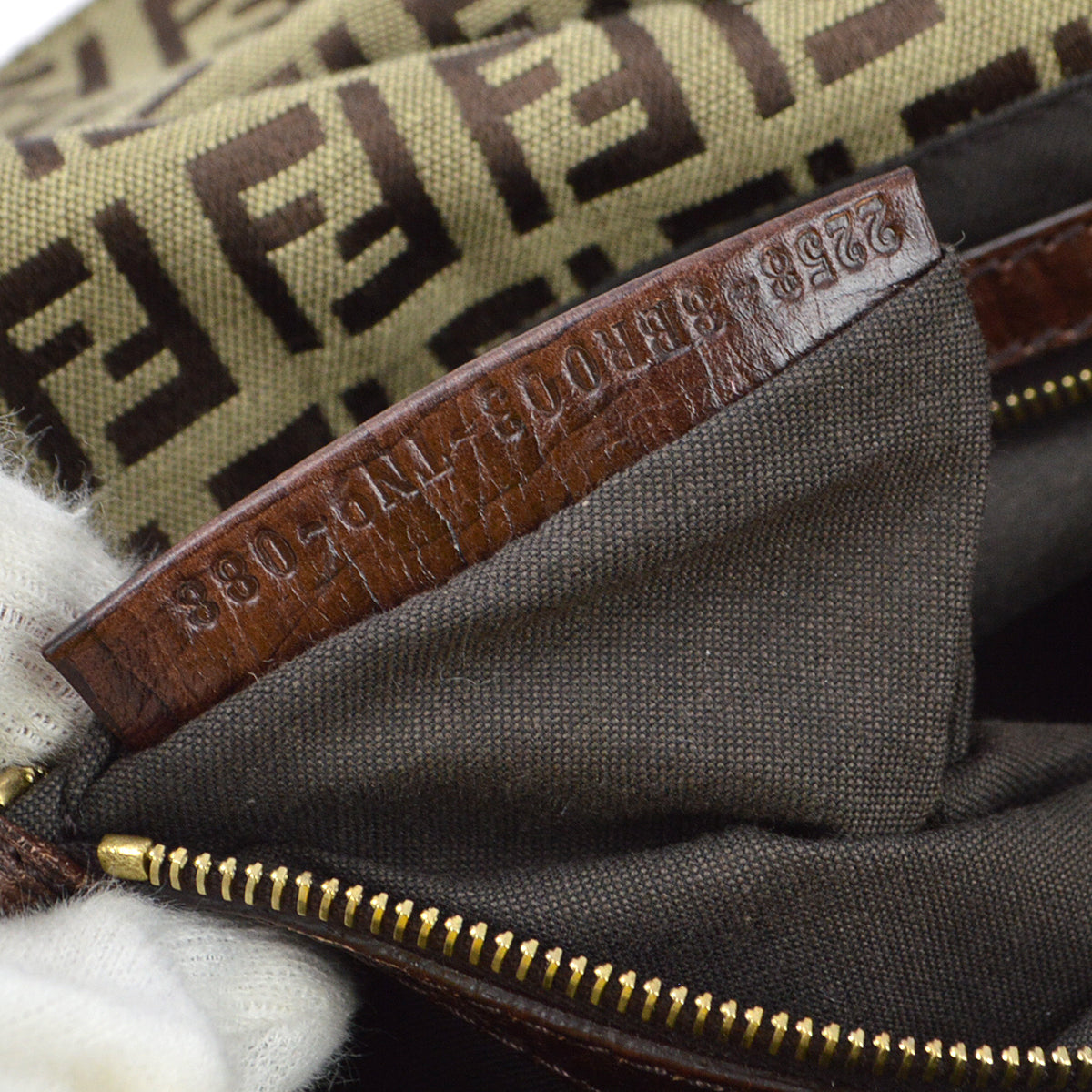 Fendi Beige Zucchino Handbag