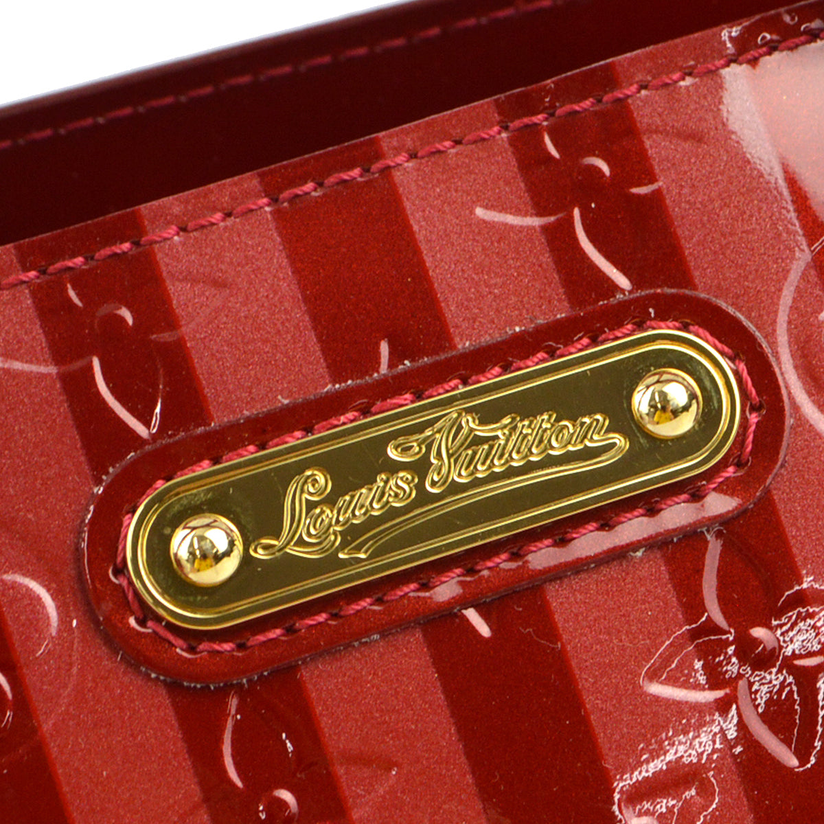 Louis Vuitton 2012 Red Monogram Vernis Wilshire PM Tote Bag M91702