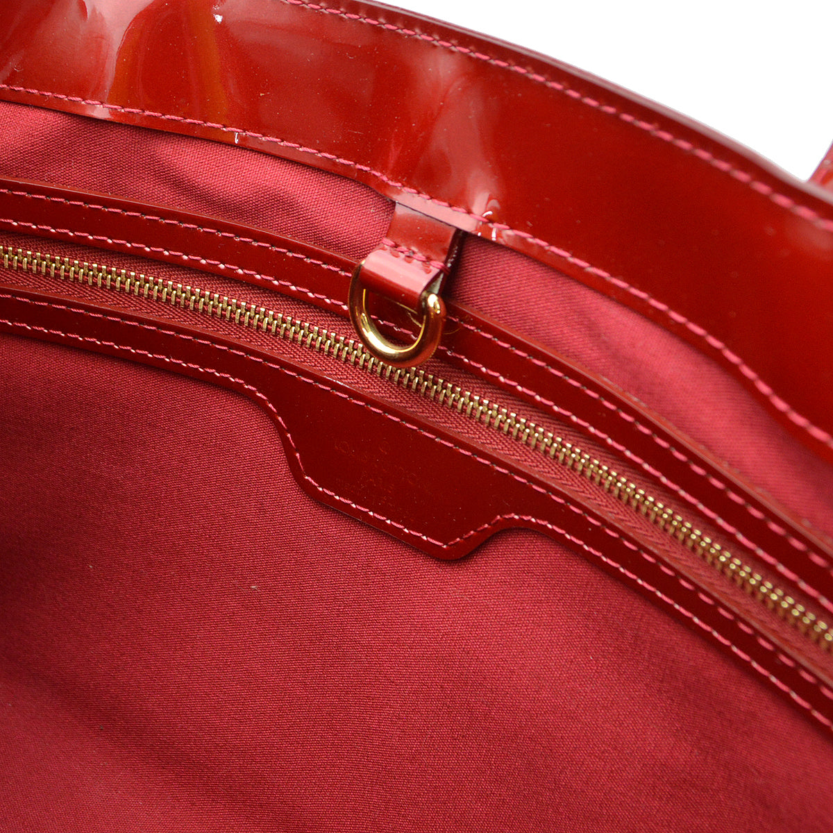 Louis Vuitton 2012 Red Monogram Vernis Wilshire PM Tote Bag M91702