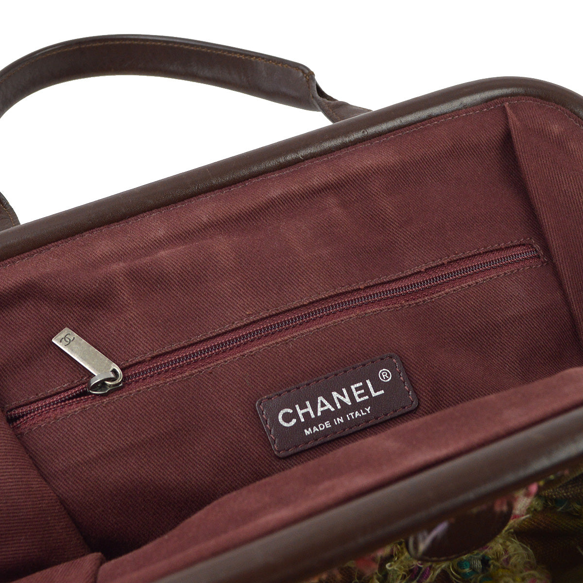 Chanel 2015-2016 Khaki Green Canvas Graffiti On The Pavement Tote Handbag