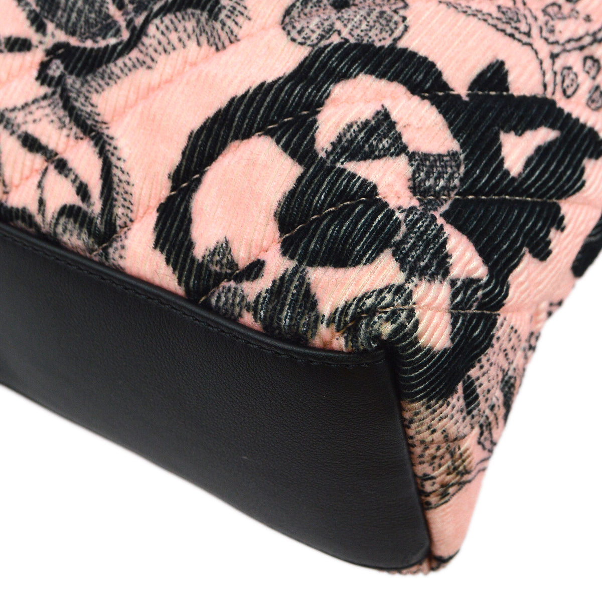 Chanel 2018-2019 Pink Cotton Camellia Tote Shoulder Bag