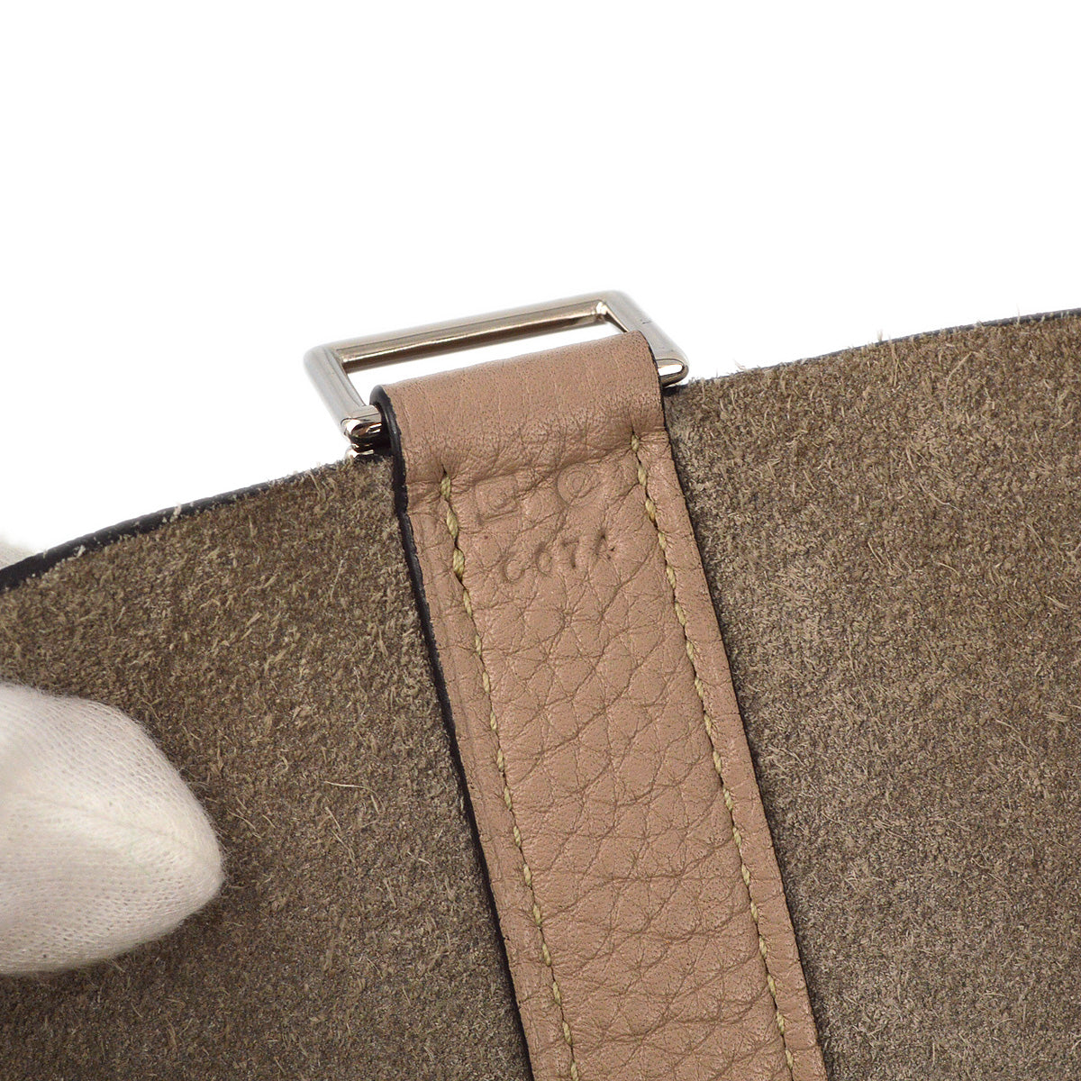 Hermes 2011 Gray Taurillon Clemence Picotin Lock 31 TGM Handbag