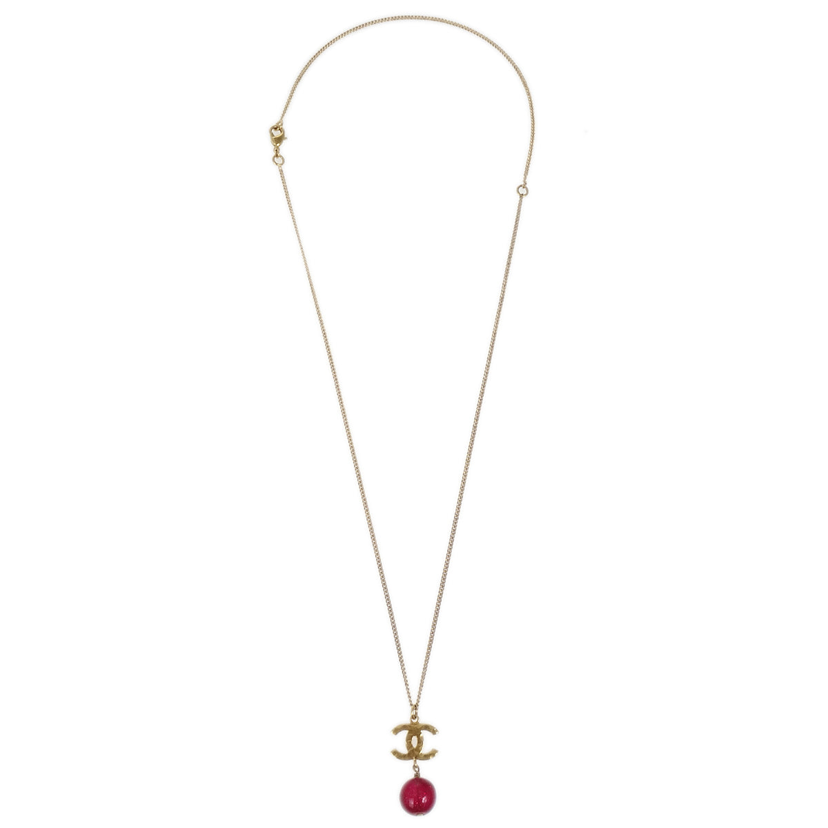 Chanel 2011 CC Chain Pendant Necklace Gold B11A