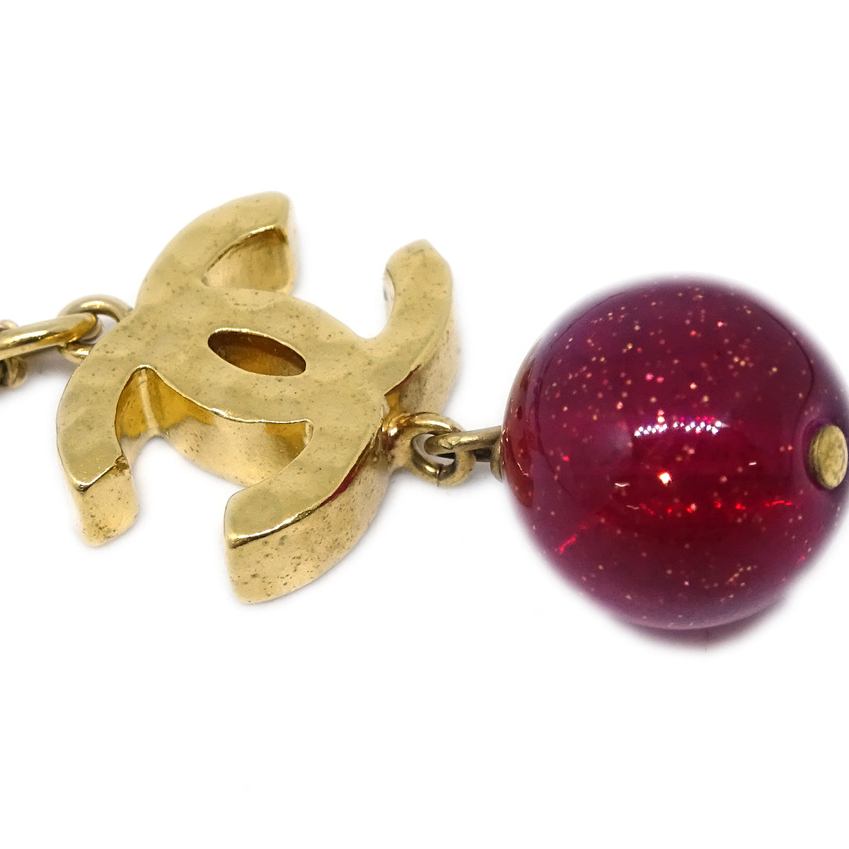 Chanel 2011 CC Chain Pendant Necklace Gold B11A