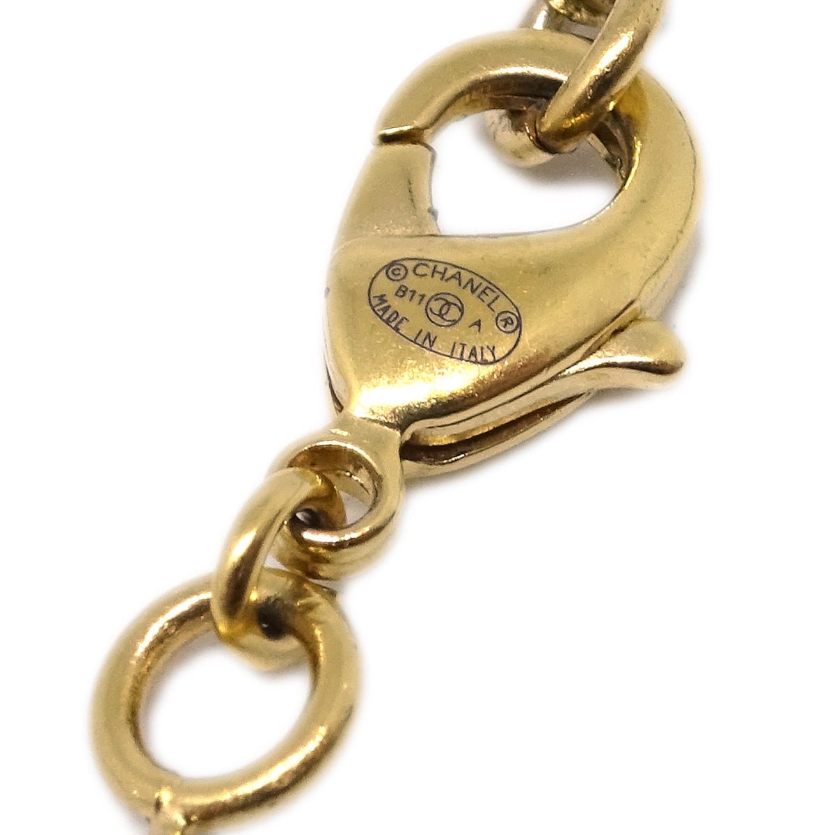 Chanel 2011 CC Chain Pendant Necklace Gold B11A