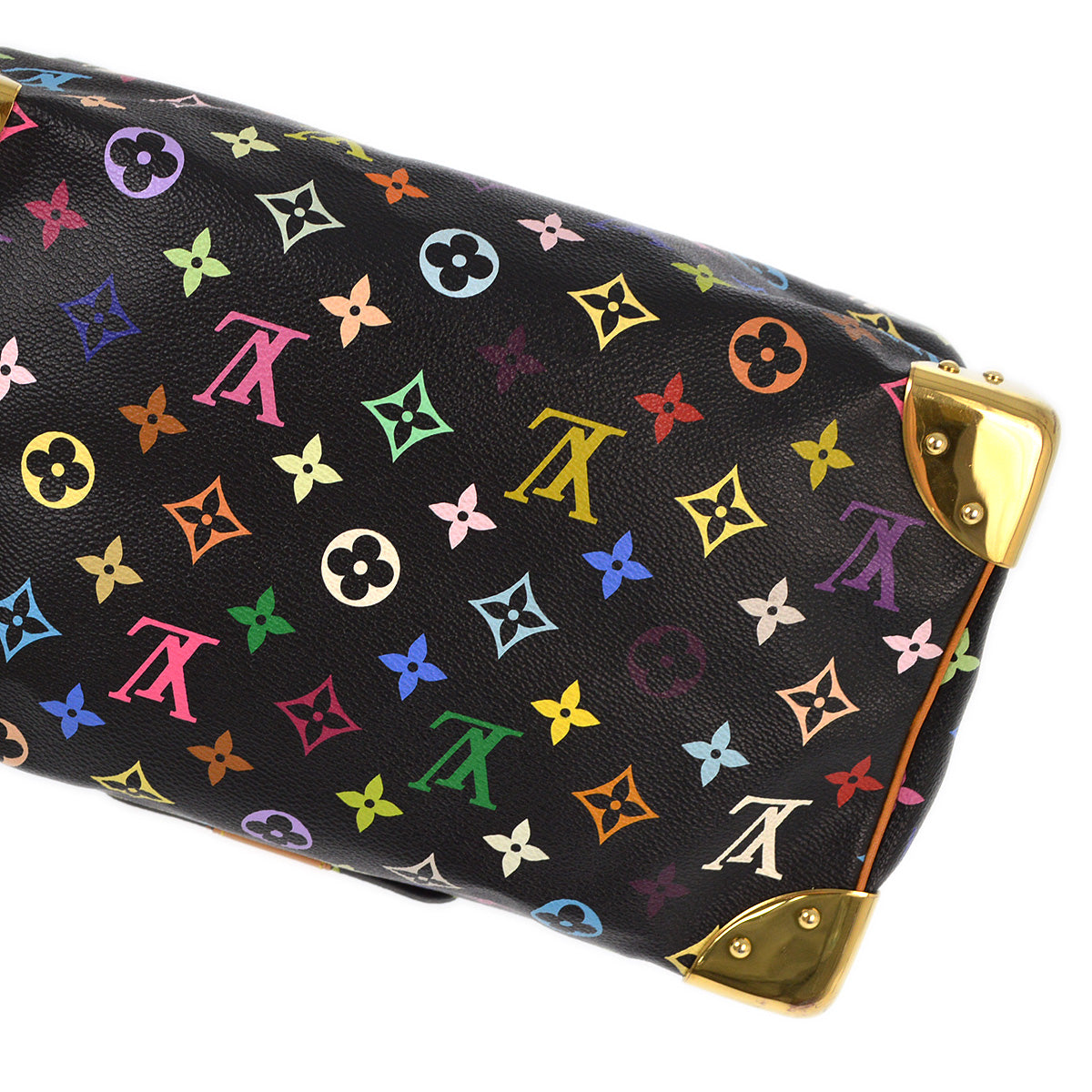 Louis Vuitton 2010 Black Monogram Multicolor Speedy 30 Handbag M92642