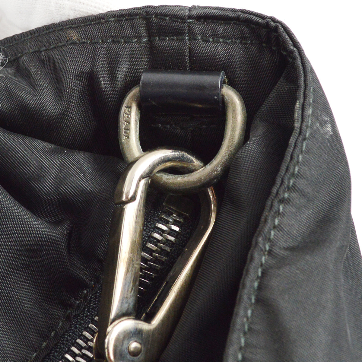 Prada Black Nylon 2way Tote Handbag