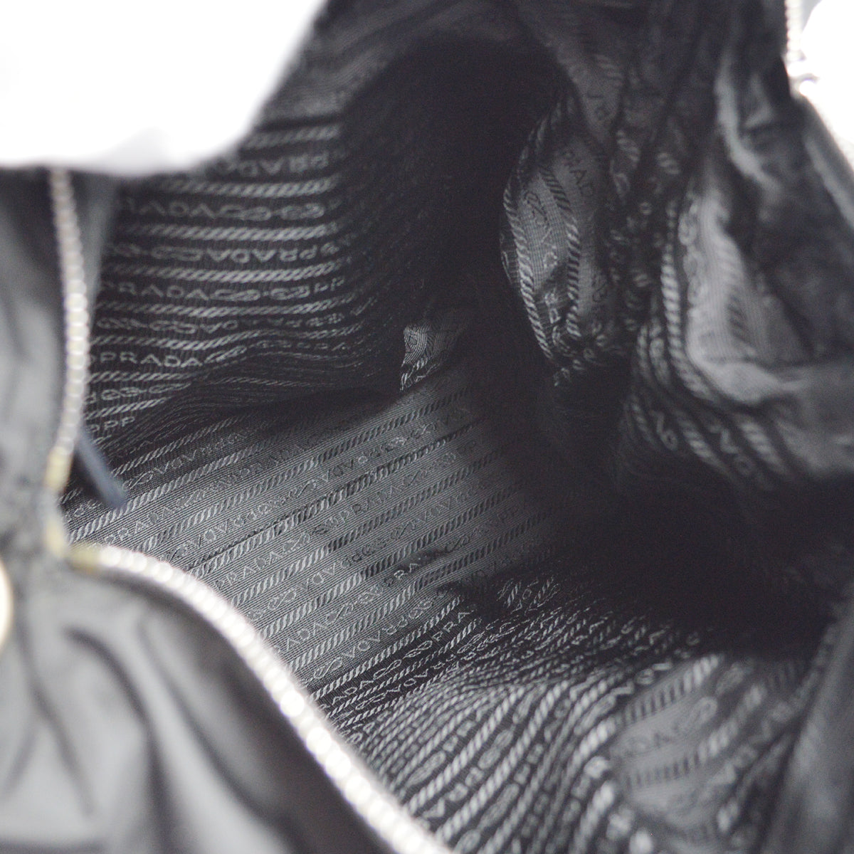 Prada Black Nylon 2way Tote Handbag