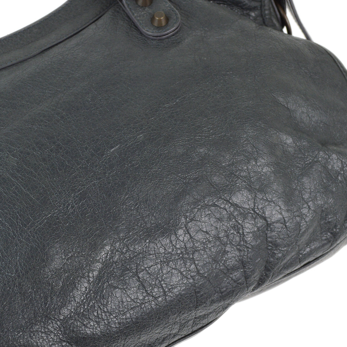 Balenciaga Gray Sheepskin Giant City Handbag