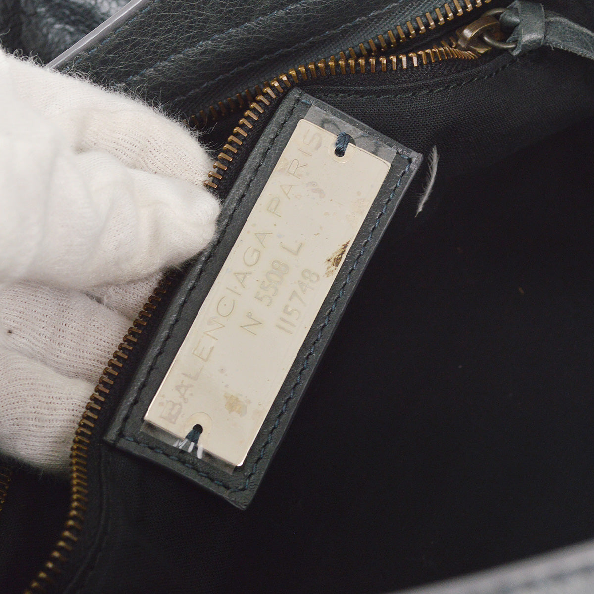 Balenciaga Gray Sheepskin Giant City Handbag