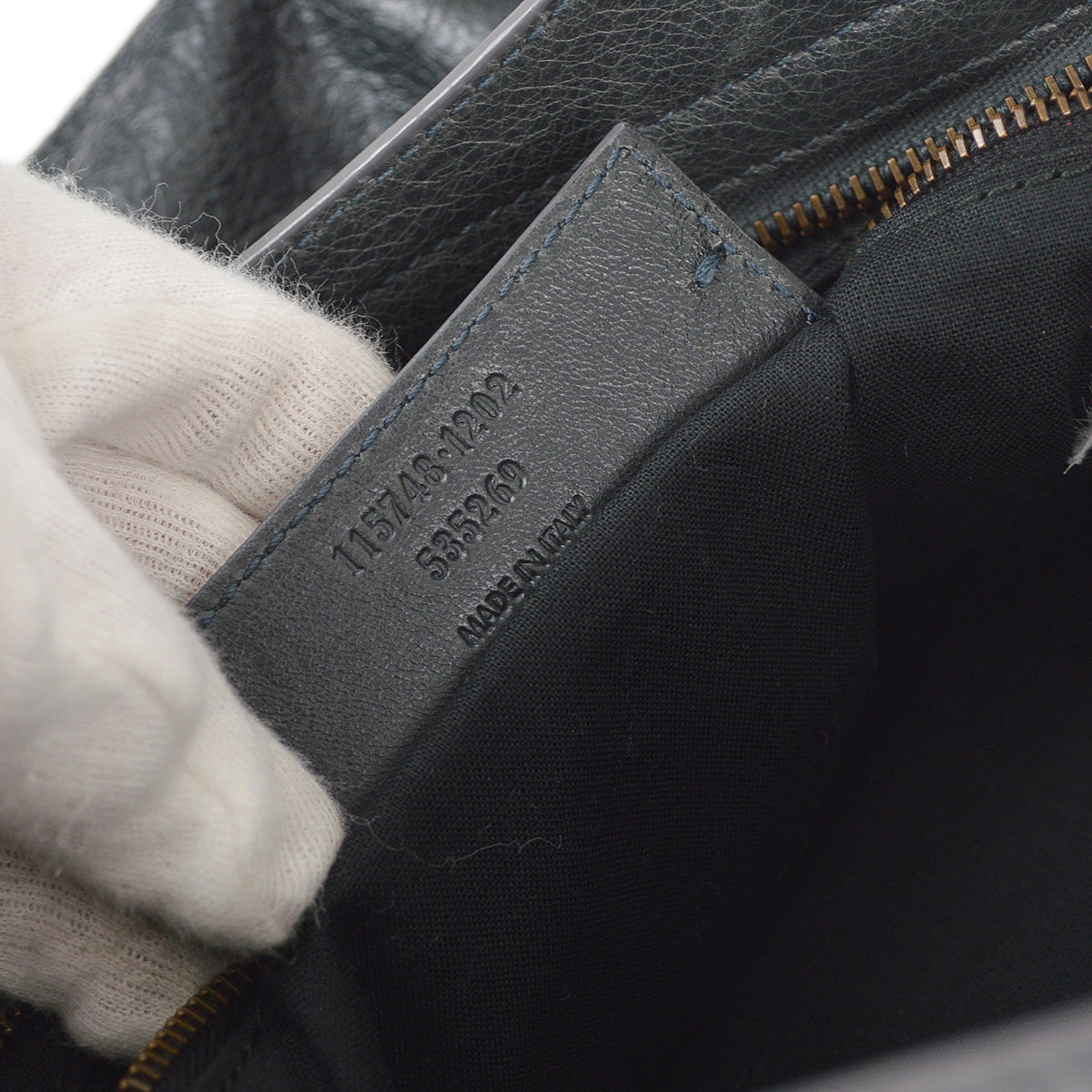 Balenciaga Gray Sheepskin Giant City Handbag