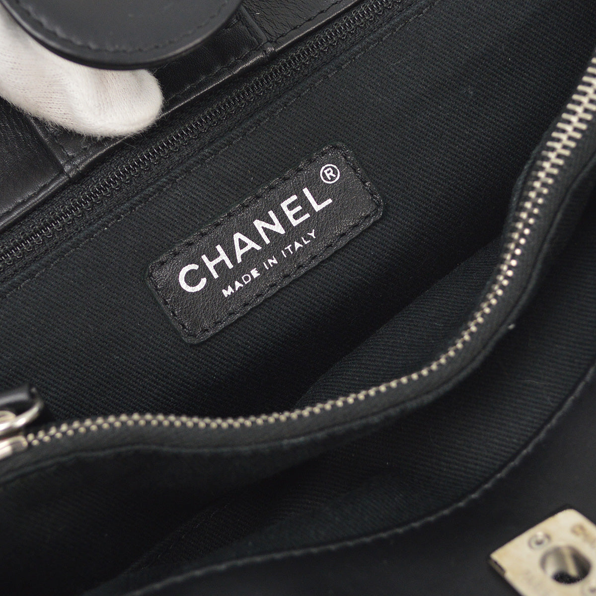 Chanel 2012-2013 Black Perforated Lambskin French Riviera 2way Shoulder Handbag