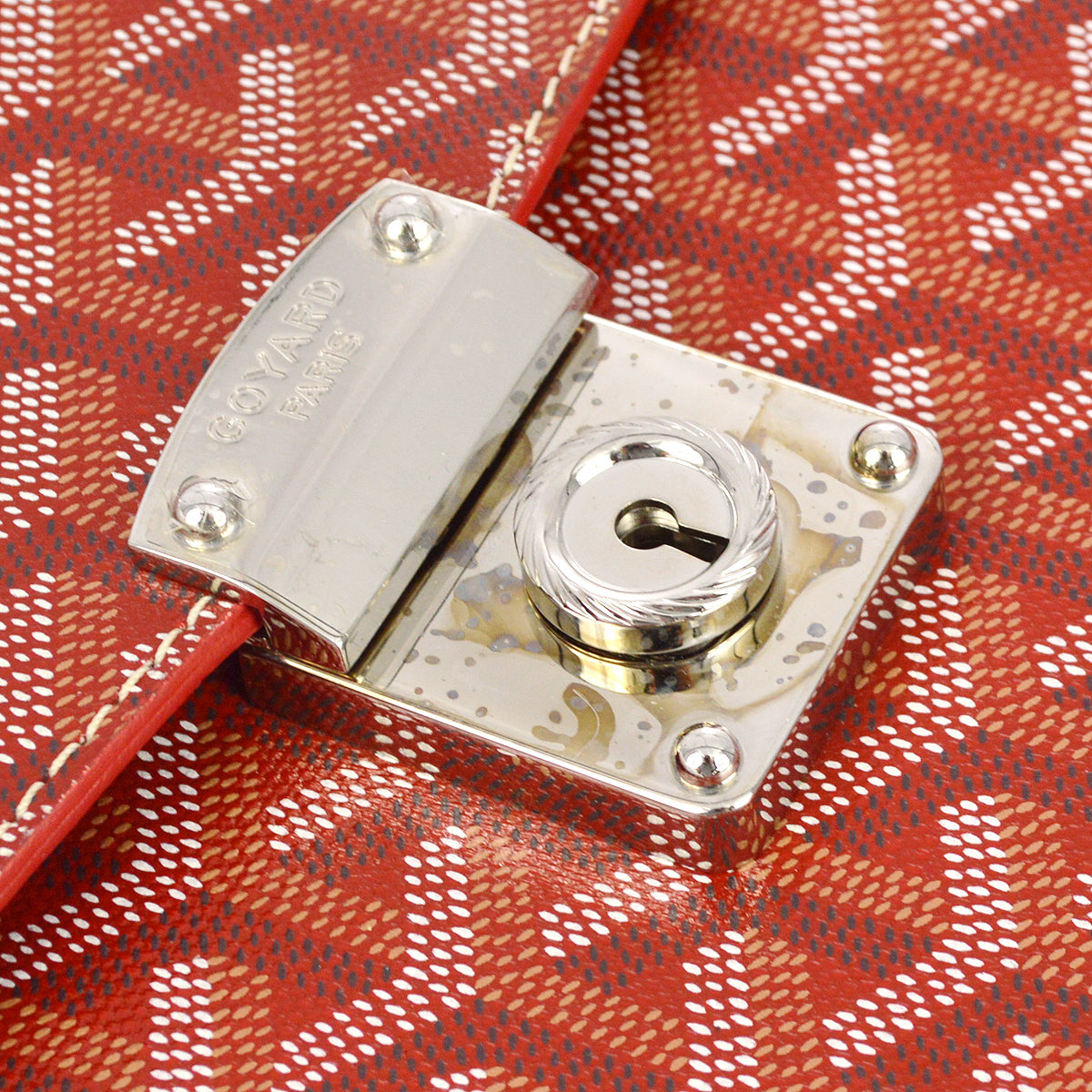 Goyard 2010 Red Chypre Briefcase