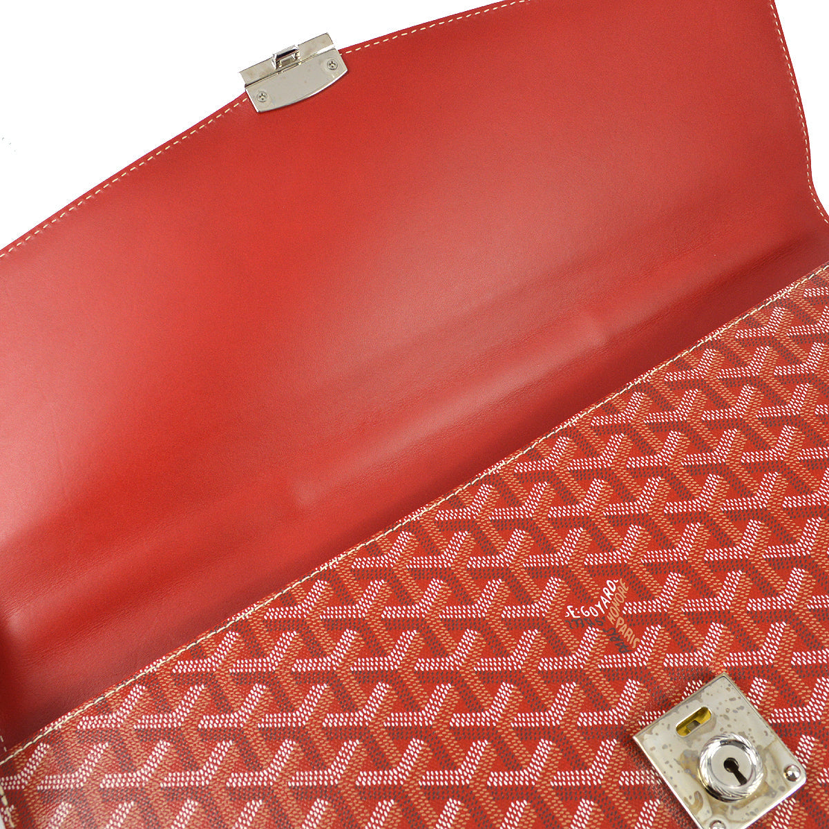 Goyard 2010 Red Chypre Briefcase