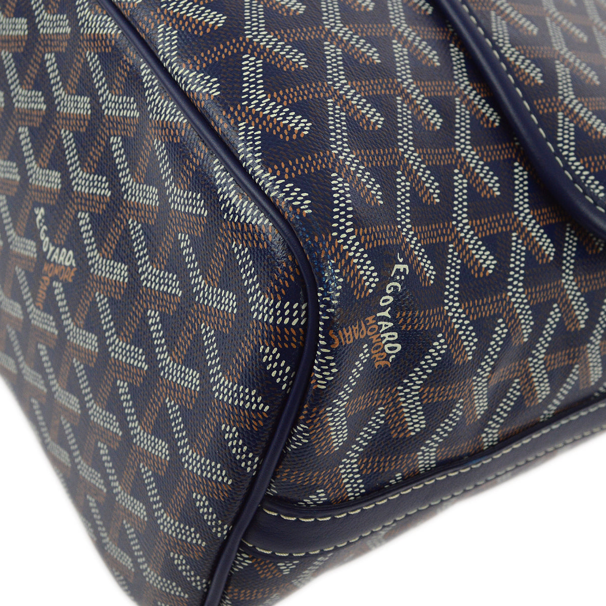Goyard 2018 Blue Capetien MM Messenger Bag