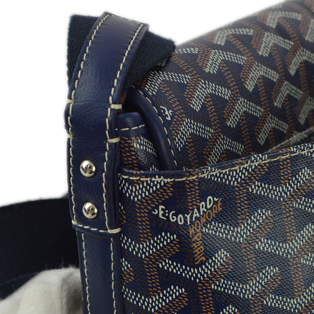 Goyard 2018 Blue Capetien MM Messenger Bag