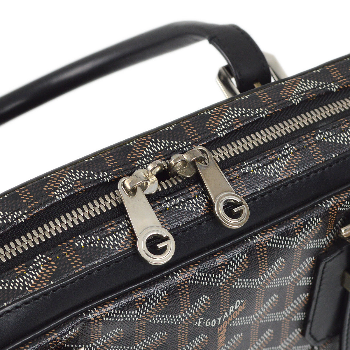 Goyard 2010 Black Diplomat Briefcase Business Handbag