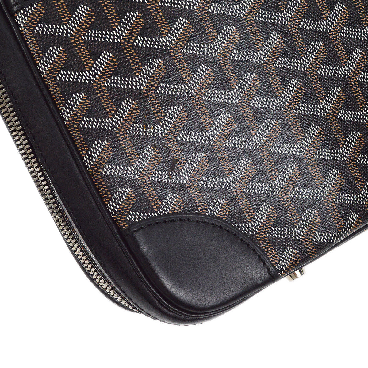 Goyard 2010 Black Diplomat Briefcase Business Handbag