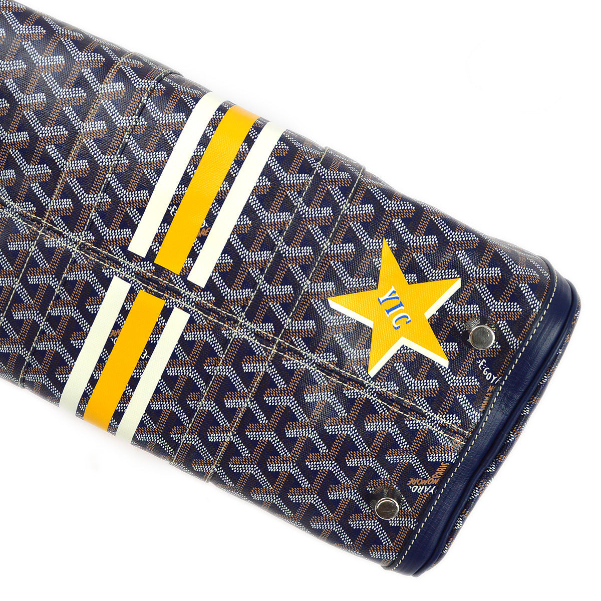 Goyard 2012 Blue Croisiere 40 Duffle Handbag