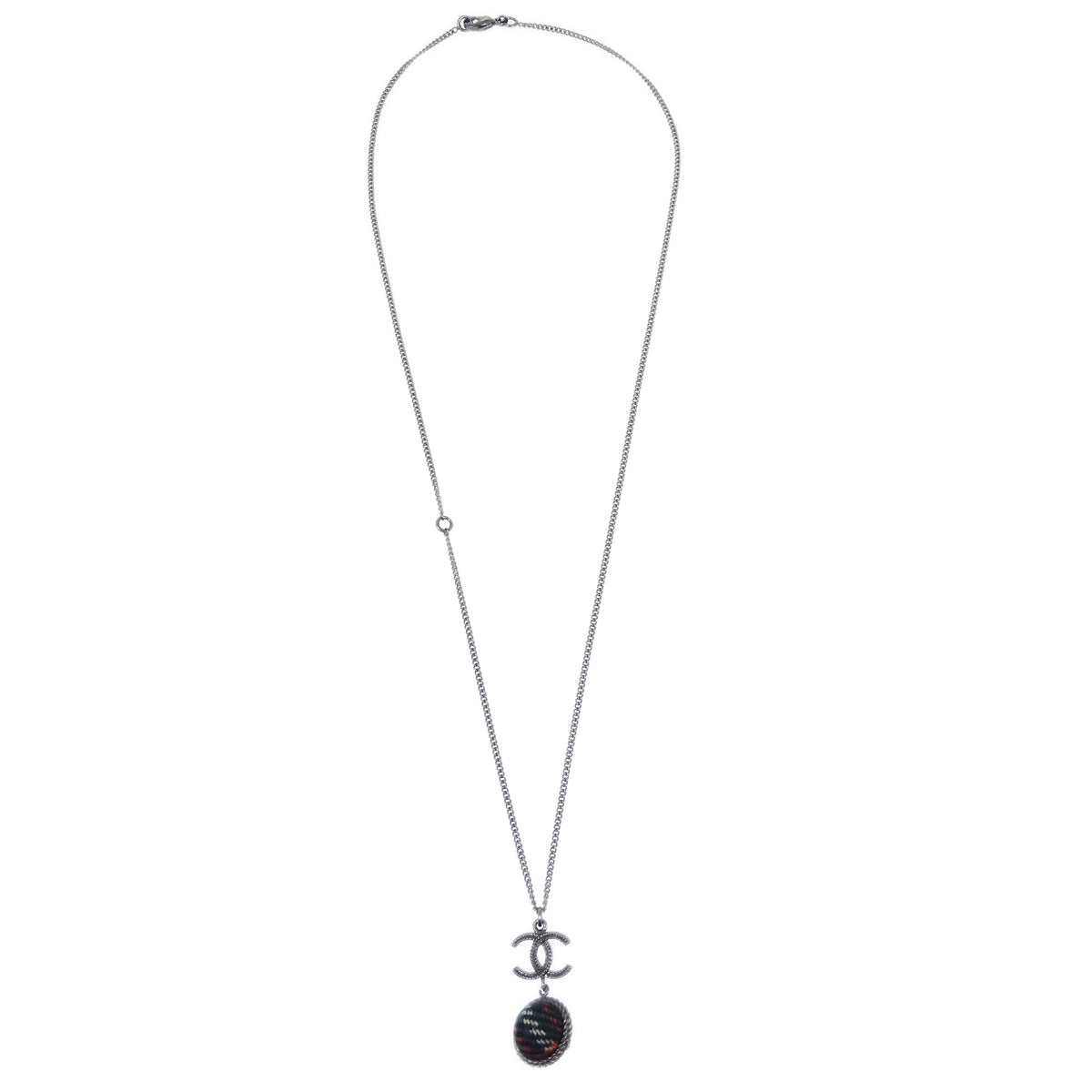 Chanel 2013 Silver Necklace Pendant B13A