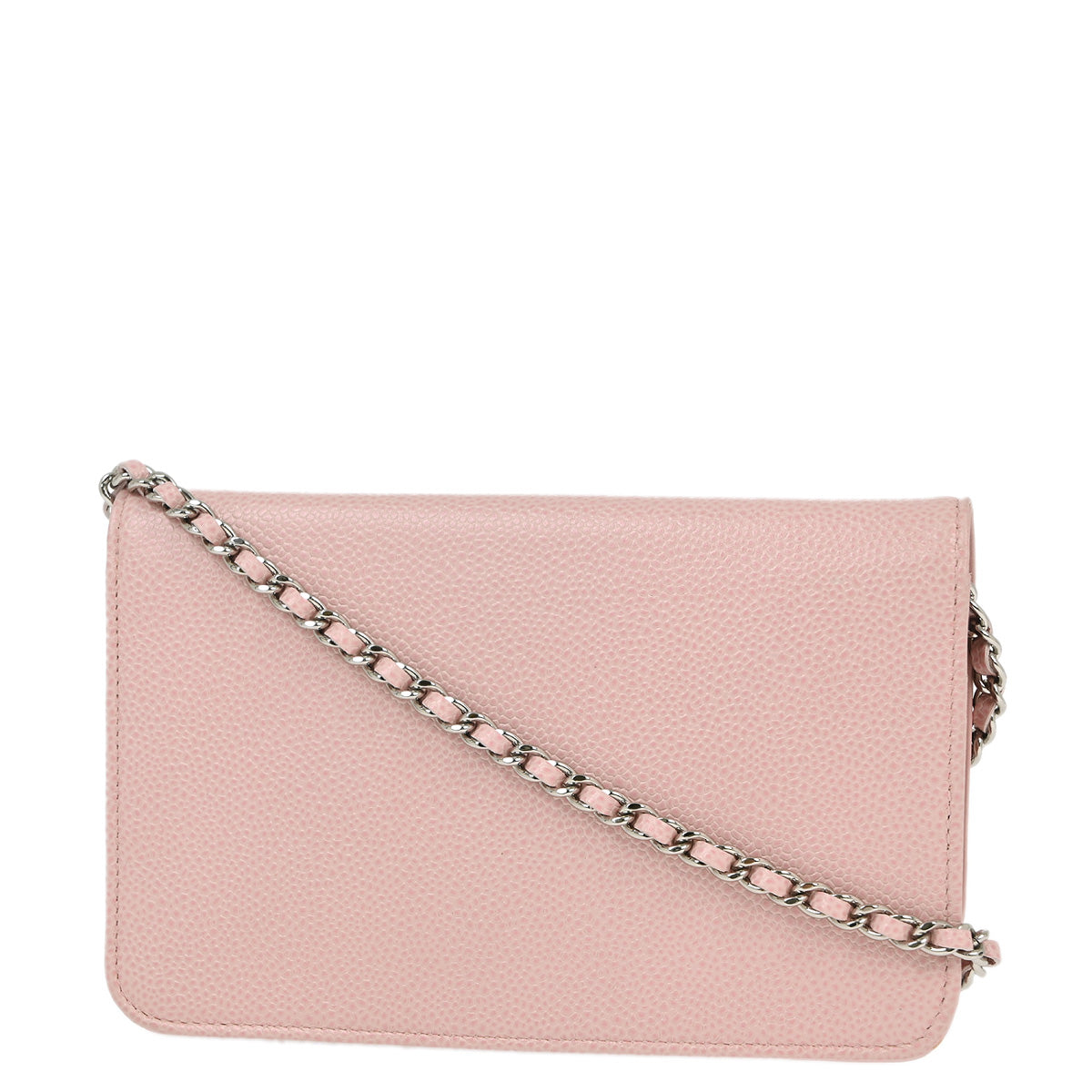 Chanel 2010-2011 Pink Caviar WOC Chain Shoulder Wallet Bag