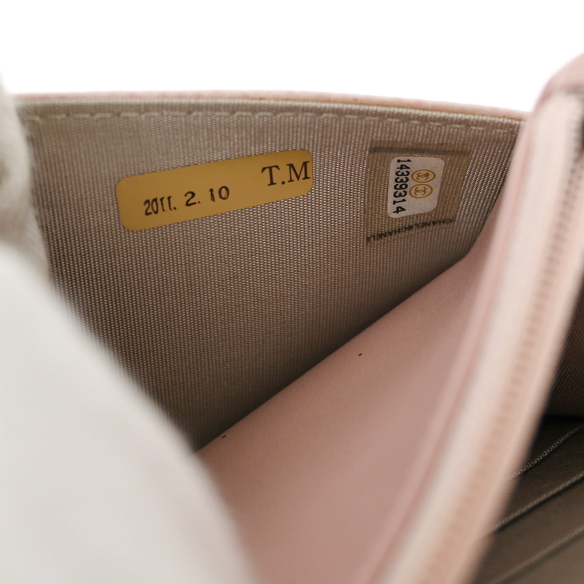 Chanel 2010-2011 Pink Caviar WOC Chain Shoulder Wallet Bag