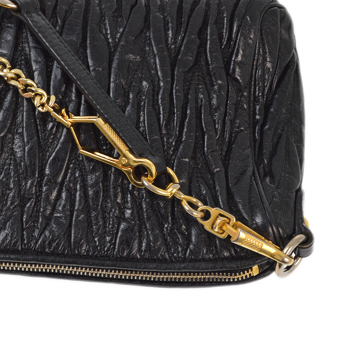 Miu Miu Black 2way Shoulder Handbag