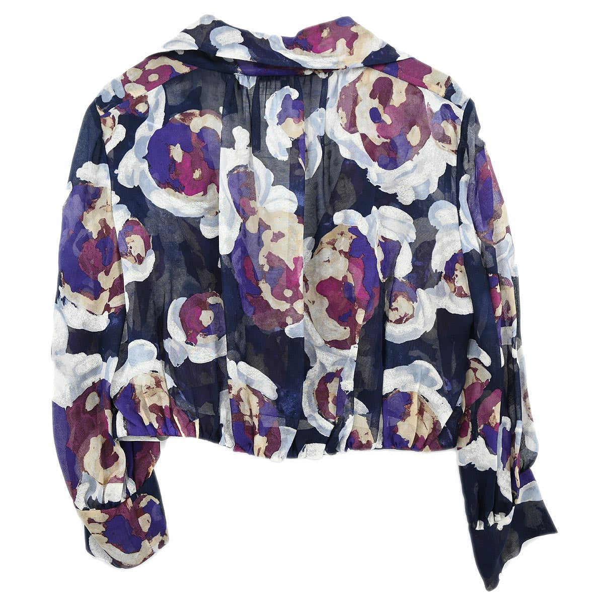 Chanel 2010 Blouse Shirt Navy #38