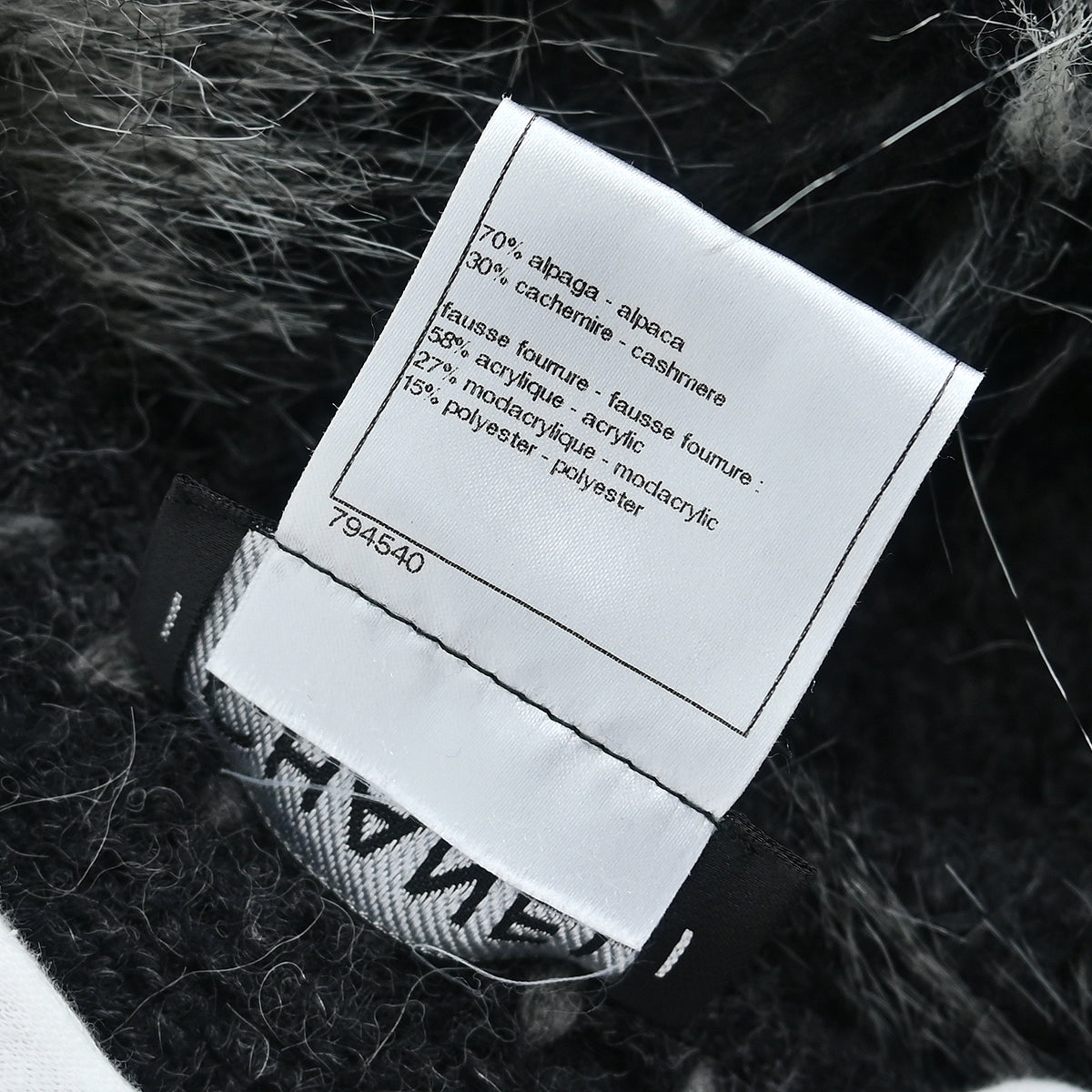 Chanel 2010 Zip Up Cardigan Dark Gray #36