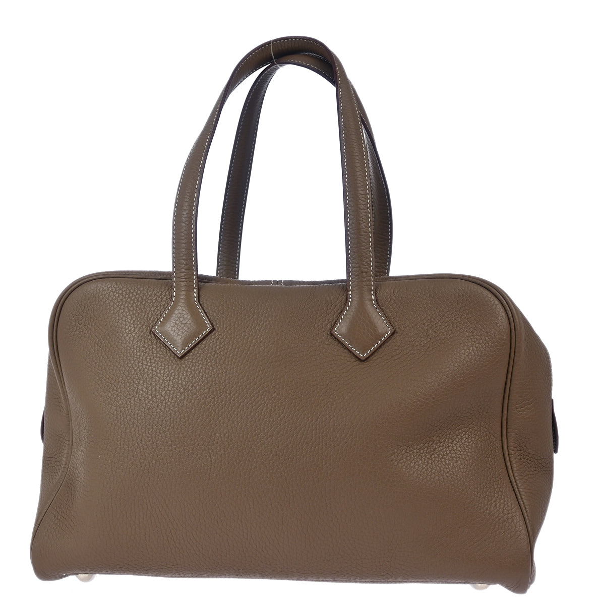 Hermes 2016 Etoupe Taurillon Clemence Victoria 2 35 Business Handbag