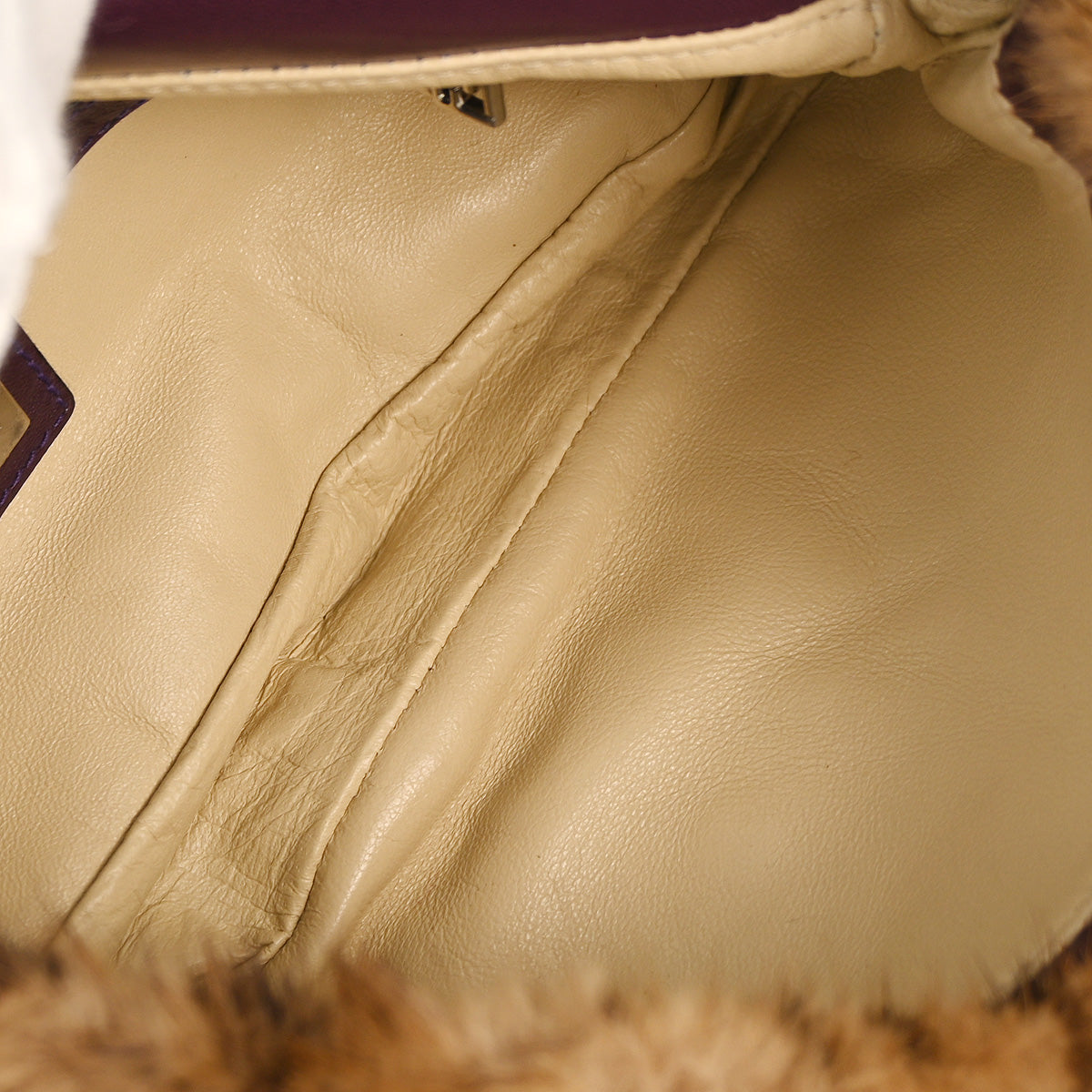 Fendi * Fur Lizard Baguette Handbag