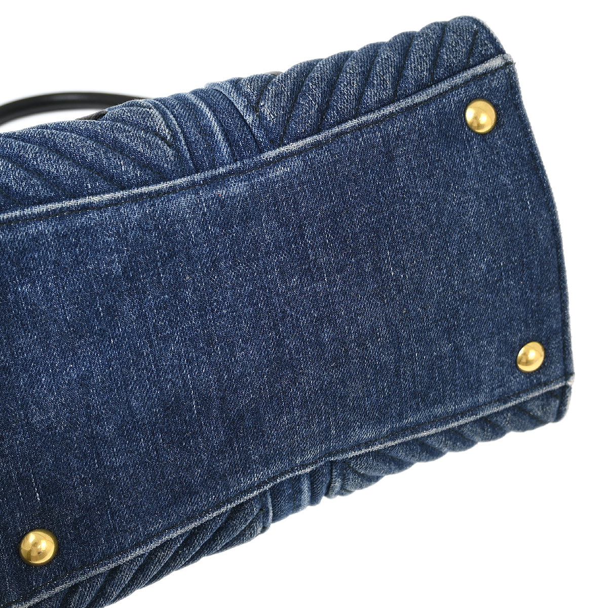 Miu Miu Blue Denim 2way Shoulder Handbag