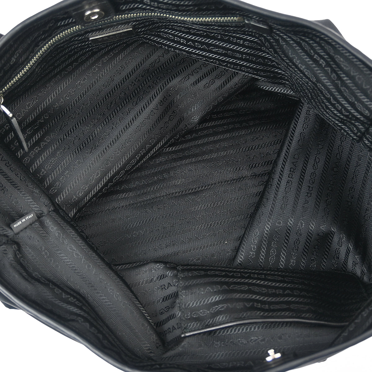 Prada Black Nylon Tote Handbag