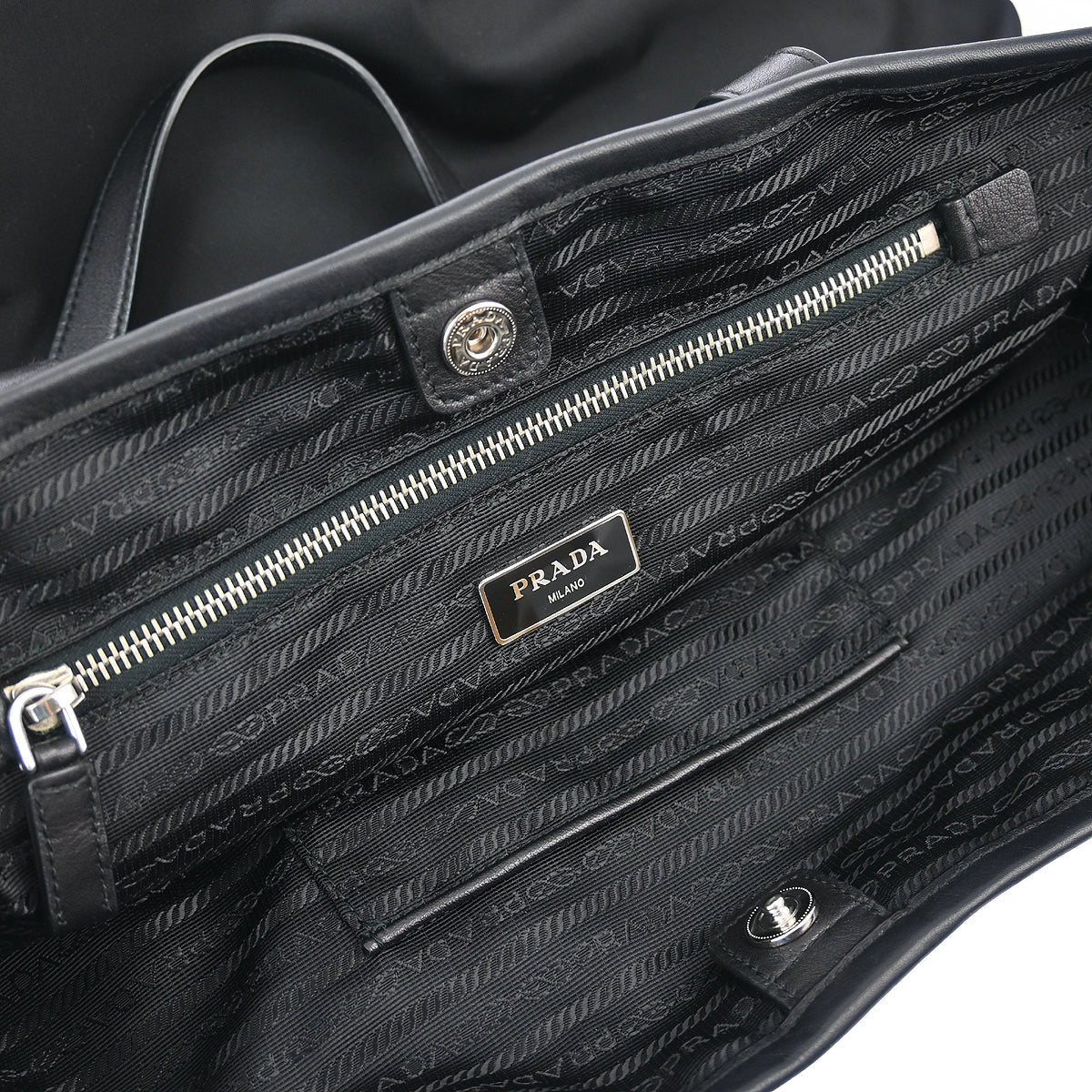 Prada Black Nylon Tote Handbag