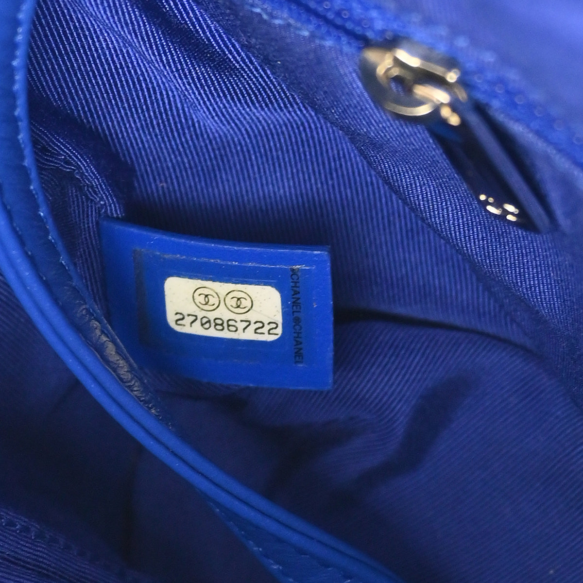 Chanel 2019 Blue Tweed Calfskin Small Gabrielle Shoulder Bag