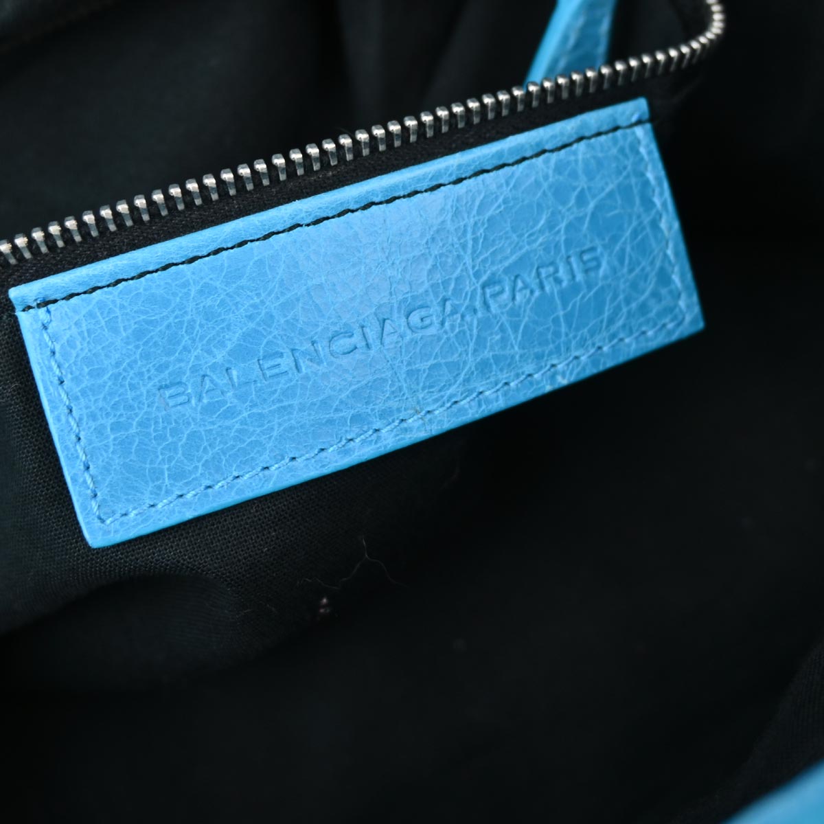 Balenciaga Blue Sheepskin Giant City Handbag