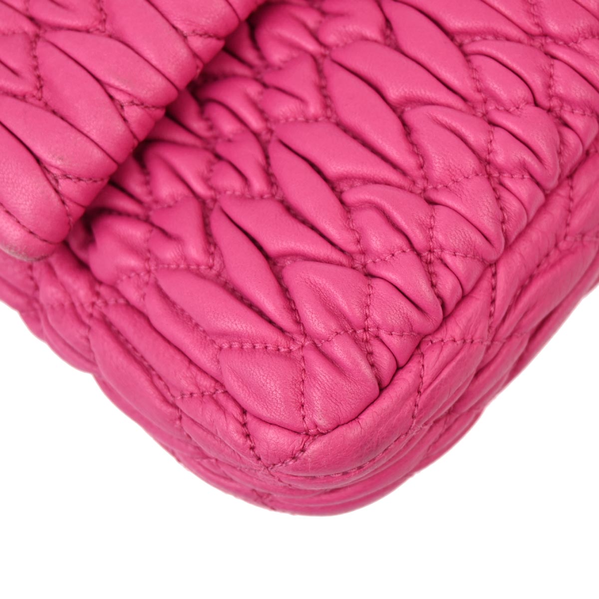 Miu Miu Pink Nappa Crystal Handbag